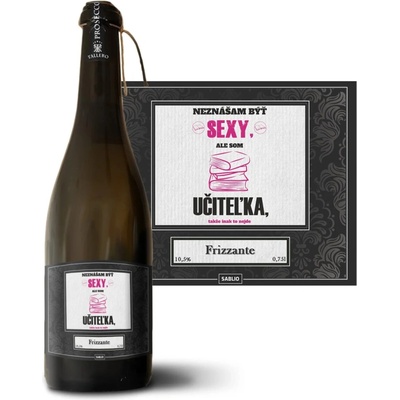 Sablio Neznášam byť sexy, ale som učiteľka Prosecco biele suché šumivé víno 10,5 % 0,75 l (holá fľaša)