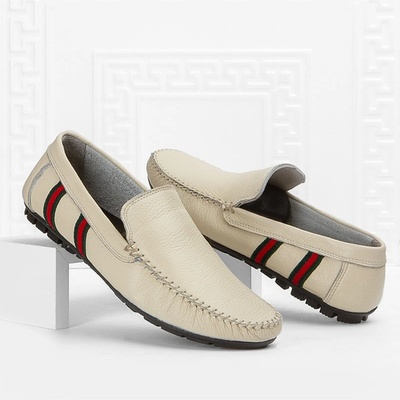 Marwells Мъжки обувки от естествена кожа - Крем 2021415 (303258_Екрю)