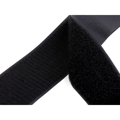 Suchý zip háček + plyš šíře 50 mm METRÁŽ - 1 bílá