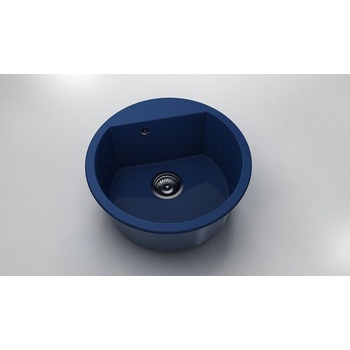 Image 1 of FAT Кръгла мивка Vanguard 223, Polymer marble, 10 Син гранит , с включен сифон