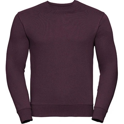 Russell unisex mikina z česané bavlny R-262M-0 Burgundy