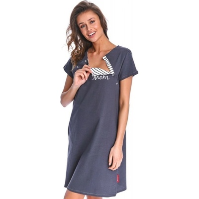 Nočná košeľa na dojčenie Mom Graphite