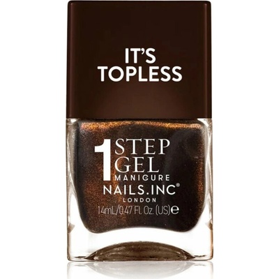 Nails Inc. It’s Topless gélový lak na nechty pre dlhotrvajúci efekt odtieň Zöe 14 ml