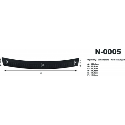 Nášľap kufra Dacia Logan MCV 2007-2010
