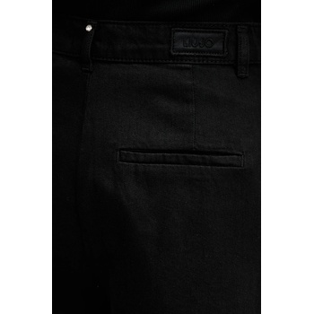 Liu Jo Къс панталон Liu Jo в черно с изчистен дизайн с висока талия WA5441. T4282 (WA5441.T4282)