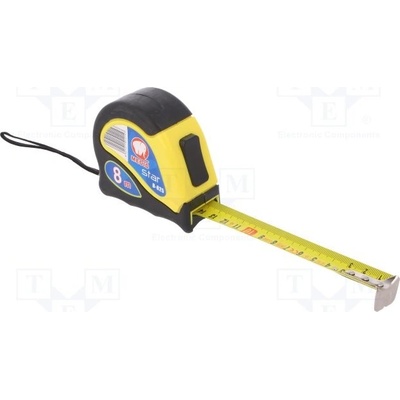 MEDID B825 Svinovací metr Šíř. 25mm Dl 8m Mat.těl ABS elastolan