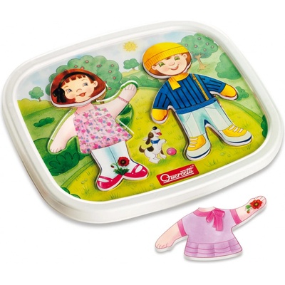 Quercetti Dressy Baby magnetic dress-up puzzle