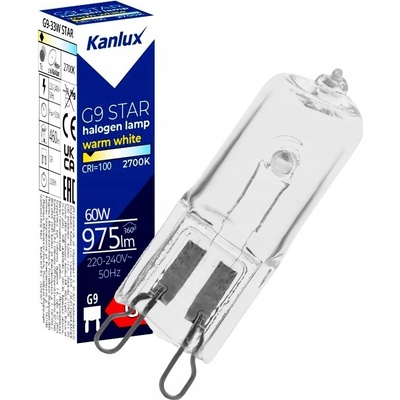 Kanlux Halogénová žiarovka G9-60W STAR