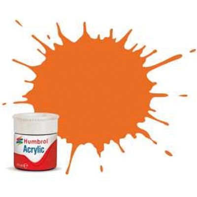 Humbrol farba akryl #18 oranžová lesklá 12ml