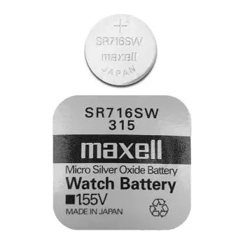 Maxell Бутонна батерия сребърна maxell sr716 sw 1.55v /315/ (ml-bs-sr716-sw)