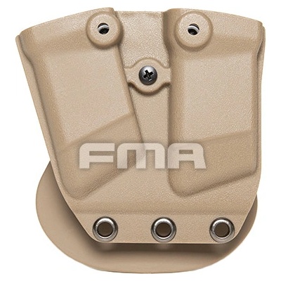 FMA Kydex na dva zásobníky do pistole písková