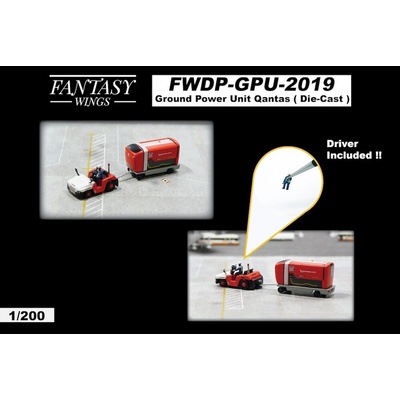 JC Wings Airport Accessories Ground Power Unit Set Qantas 1:200