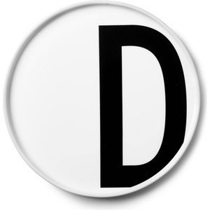 Design Letters Чиния aj буква d порцеланова (10201500d)