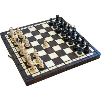 Dřevené šachy Dámský gambit