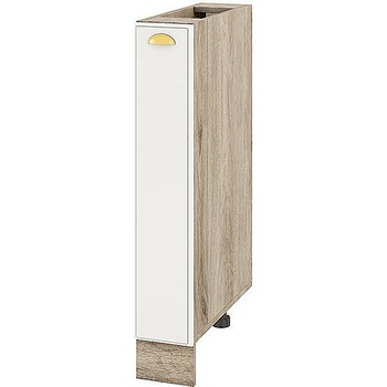 ИРИМ Долен кухненски шкаф бутилиера Сити АРФ-Бяло мат-09-41 15 см