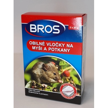 Bros Na myši a potkany obilné vločky 5 x 20 g