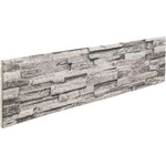 vidaXL Стенни панели 10 бр. 100 x 25 cm Светлосиво EPS пяна (42046108)