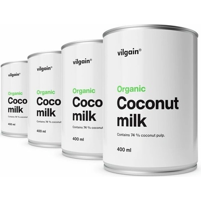 Vilgain Kokosové mlieko Bio 4 x 400 ml