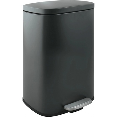 Spirella pedálový odpadkový koš AKIRA, matná šedá ocel, soft-close, 30 L 10_21565