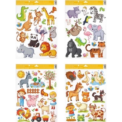 Přerov Dekorace okenní folie 30x42cm, zvířátka /6879 245326 – Zboží Dáma