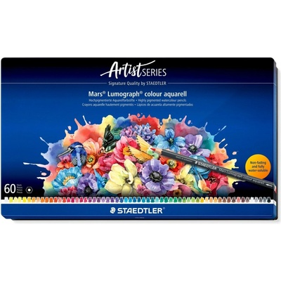 Staedtler Mars Lumograph 104 60 barev kovová krabička 104 M60 614041