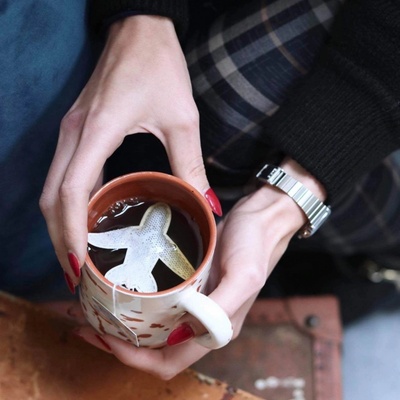 Tea Heritage Zelený čaj s jasmínem Plane Jasmine růžová barva modrá barva papír 5 ks