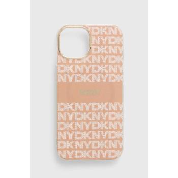 DKNY Кейс за телефон Dkny iPhone 14 / 15 / 13 6.1 в розово DKHMP14SHRHSEP (DKHMP14SHRHSEP)