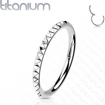 Šperky4U segment kruh helix cartilage tragus piercing titan TIT1139-1210