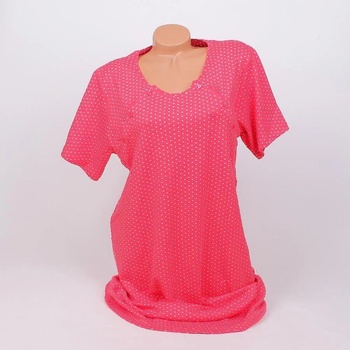 Image 1 of Нощница за кърмачки в червено на малки точици