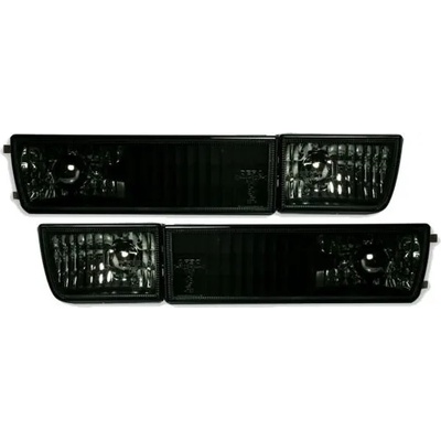 Кристални мигачи с декоративен халоген за Golf 3 / Vento (1991-1998) - черни (KGV03DUMB)