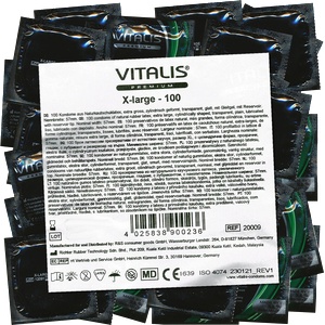 Vitalis Premium Bulk-Pack: X-Large, 100 large condoms