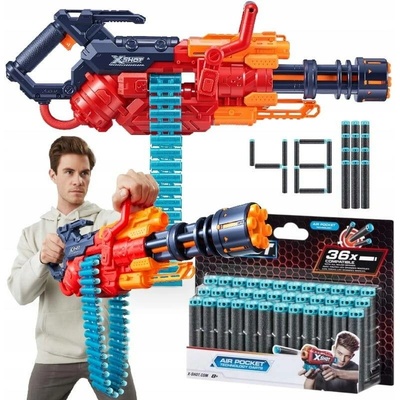 X-Shot raketomet Crusher Minigun + 48 nábojů