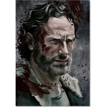 Gario Obraz na plátne The Walking Dead, Portrét Ricka Grimesa - Dmitry Belov Rozmery: 40 x 60 cm