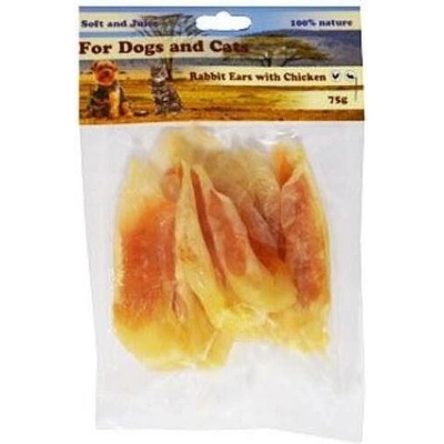For Dogs and Cats Králičí ucho plněné kuřecím masem 230 g