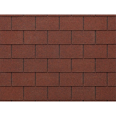 Tegola Kanadský šindel ECO Obdélník 1 000 x 340 mm červená mix 1m²