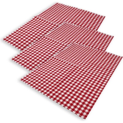 HOME ELEMENTS káro 50x70 cm 3ks červené – Zboží Dáma