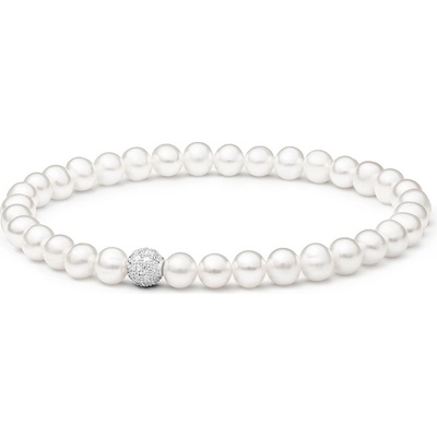 Gaura Pearls perlový se zirkony Rosie sladkovodní perla 194-74B