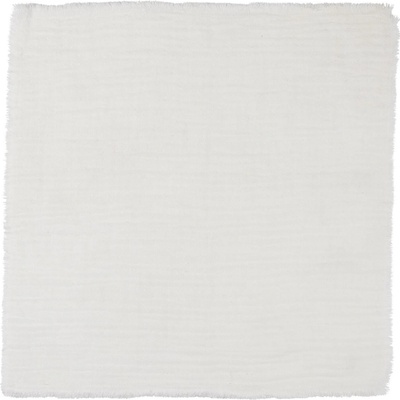 Ib Laursen Bavlnený obrúsok Double Weaving White 40 x 40 cm