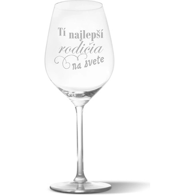 Sablio Pohár na víno Tí najlepší rodičia na svete 490 ml