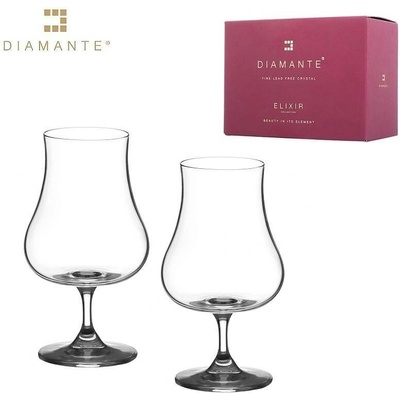 Diamante Sklenice na rum brandy Auris přátelská souprava 2 x 240 ml