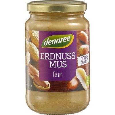 Dennree Bio Krém z pražených arašidov jemný 350 g