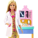 Panenky Barbie Barbie povolání herní set dětská doktorka blondýnka