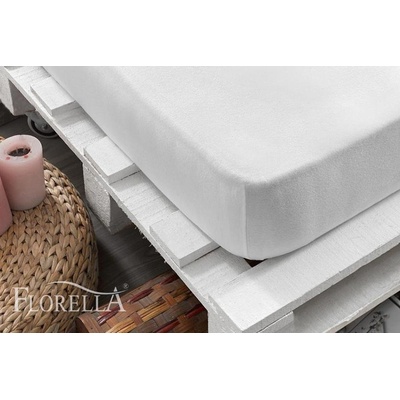 Florella Prostěradlo Zwirn Jersey Elastan Weiss 200x220