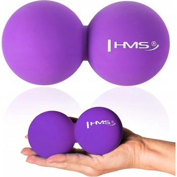HMS Dvojitá masážna loptička 12,5 cm x 6,5 cm fialová