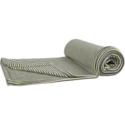 Kaarsgaren Letná deka bambusová prúžok cm Šedo zelená