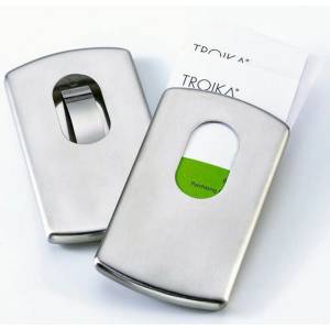 Troika Визитник Troika CDC30/ST, метален, сив (CDC30/ST)