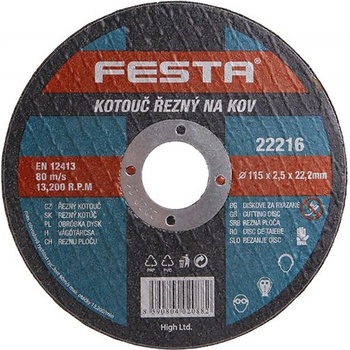 Festa Levior Kotouč řezný 115 x 2,5 x 22,2 mm 22216