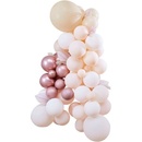Ginger Ray SADA balónků a doplňků pro balónkovou dekoraci broskvová rose gold bílá