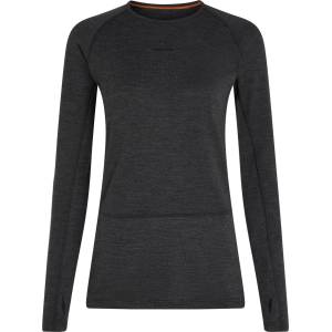 Icebreaker Дамско мериносово термобельо Icebreaker Women's Merino 260 Zoneknit L/S Crewe Merino base layer - Jet Heather 011 (115-2678-0214)