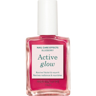 Manucurist Active Glow™ Blueberry, ošetrujúci a posilňujúci lak na nechty, 15 ml